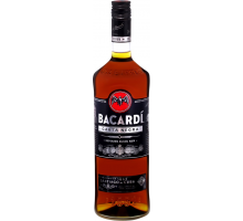 Ром BACARDI Carta Negra выдержанный, 40%, 1л, Италия, 1 L