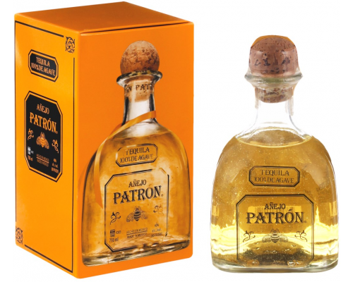 Текила PATRON Anejo 40%, п/у, 0.75л, Мексика, 0.75 L