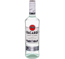 Ром BACARDI Carta Blanca невыдержанный, 40%, 0.5л, Италия, 0.5 L