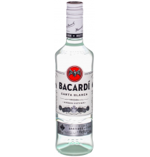 Ром BACARDI Carta Blanca невыдержанный, 40%, 0.5л, Италия, 0.5 L