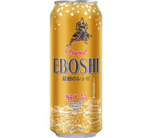 Пиво светлое EBOSHI фильтрованное пастеризованное, 4,9%, ж/б, 0.5л, Германия, 0.5 L