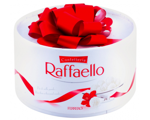 Конфеты RAFFAELLO с цельным миндальным орехом в кокосовой обсыпке, 100г, Россия, 100 г