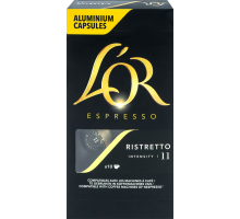 Кофе молотый в капсулах L’OR Espresso Ristretto натуральный жареный, 10кап, Франция, 10 кап