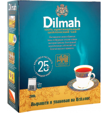 Чай черный DILMAH Цейлонский, 100пак, Шри-Ланка, 100 пак