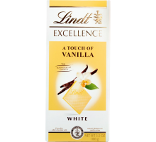 Шоколад белый LINDT Excellence с ванилью, 100Г, Германия, 100 г