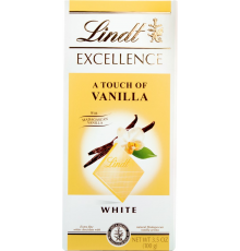 Шоколад белый LINDT Excellence с ванилью, 100Г, Германия, 100 г