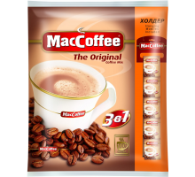 Напиток кофейный растворимый MACCOFFEE 3в1, 100пак, Россия, 100 пак