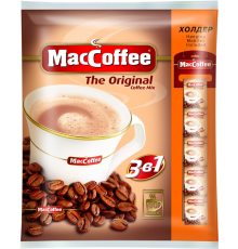 Напиток кофейный растворимый MACCOFFEE 3в1, 100пак, Россия, 100 пак