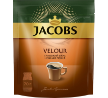 Кофе растворимый JACOBS Velour натуральный порошкообразный, 70г, Великобритания, 70 г