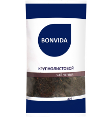 Чай черный BONVIDA байховый, крупнолистовой, 400г, Россия, 400 г