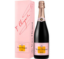 Вино игристое VEUVE CLICQUOT Понсардин Розе выдержанное розовое брют, 0.75л, Франция, 0.75 L