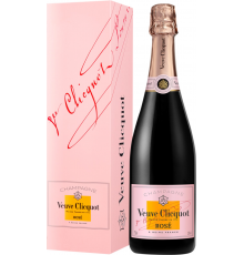 Вино игристое VEUVE CLICQUOT Понсардин Розе выдержанное розовое брют, 0.75л, Франция, 0.75 L