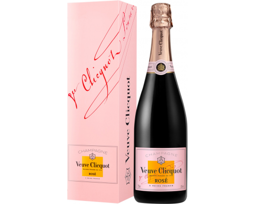 Вино игристое VEUVE CLICQUOT Понсардин Розе выдержанное розовое брют, 0.75л, Франция, 0.75 L