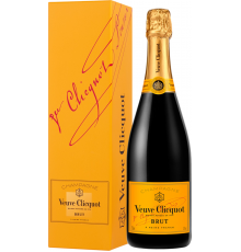 Вино игристое VEUVE CLICQUOT Понсардин выдержанное белое брют, п/у, 0.75л, Франция, 0.75 L