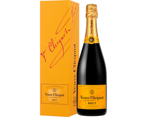 Вино игристое VEUVE CLICQUOT Понсардин выдержанное белое брют, п/у, 0.75л, Франция, 0.75 L