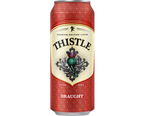 Пиво светлое THISTLE Lager фильтрованное пастеризованное, 4,3%, 0.5л, Нидерланды, 0.5 L