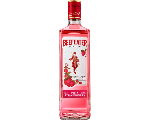 Джин BEEFEATER Pink Strawberry со вкусом клубники 37,5%, 0.7л, Великобритания, 0.7 L