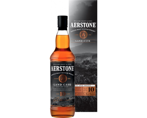 Виски AERSTONE Land Cask Шотландский, односолодовый 10 лет 40%, п/у, 0.7л, Великобритания, 0.7 L