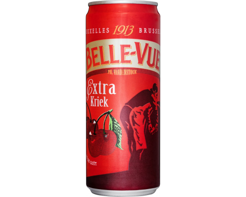 Напиток пивной BELLE VUE Kriek extra пастеризованный, 4,1%, ж/б, 0.33л, Бельгия, 0.33 L