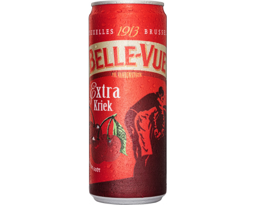 Напиток пивной BELLE VUE Kriek extra пастеризованный, 4,1%, ж/б, 0.33л, Бельгия, 0.33 L