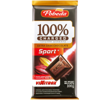 Шоколад горький ПОБЕДА ВКУСА Charged Sport, 100г, Россия, 100 г