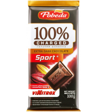 Шоколад горький ПОБЕДА ВКУСА Charged Sport, 100г, Россия, 100 г