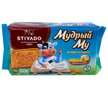 Печенье STIVADO Мудрый Му со вкусом топленого молока, 370г, Россия, 370 г