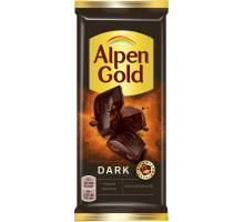 Шоколад темный ALPEN GOLD Dark классический, 80г, Россия, 80 г