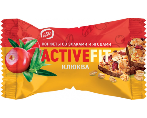 Конфеты KONTI Activefit Клюква, весовые, Россия