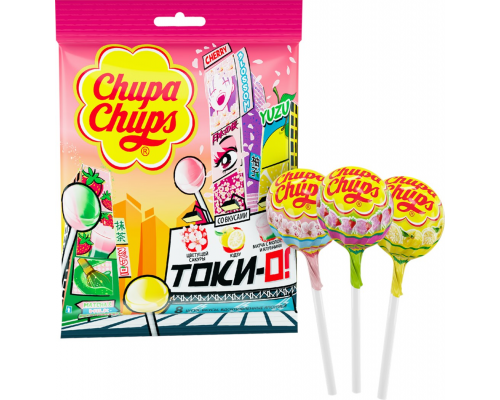 Карамель CHUPA CHUPS Токи-о!, 8х12г, Россия, 96 г