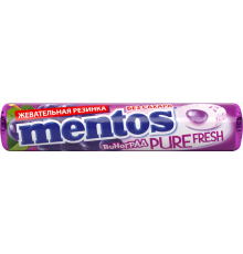 Жевательная резинка MENTOS Pure fresh со вкусом винограда, 15,5г, Россия, 15,5 г