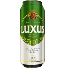 Пиво светлое LUXUS Premium фильтрованное пастеризованное, 4,6%, ж/б, 0.5л, Бельгия, 0.5 L