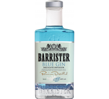 Джин BARRISTER Blue 40%, 0.5л, Россия, 0.5 L