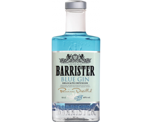 Джин BARRISTER Blue 40%, 0.5л, Россия, 0.5 L