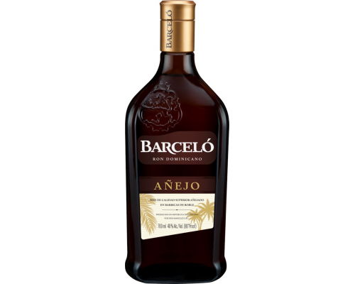 Ром BARCELO Anejo выдержанный 37,5–40%, 0.7л, Доминик. респ., 0.7 L