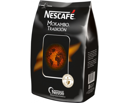 Кофе растворимый с добавлением молотого NESCAFE Mokambo Tradicion, 500г, Россия, 500 г