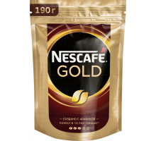 Кофе растворимый с добавлением молотого NESCAFE Gold, 190г, Россия, 190 г