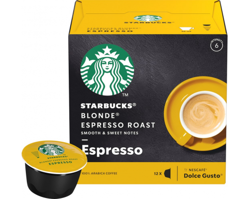 Кофе молотый в капсулах STARBUCKS Blonde Espresso Roast натуральный жареный, 12кап, Великобритания, 66 г