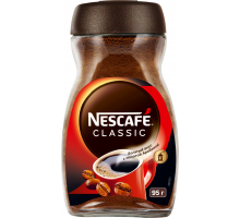 Кофе растворимый с добавлением молотого NESCAFE Classic ст/б, 95г, Россия, 95 г