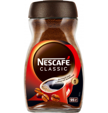 Кофе растворимый с добавлением молотого NESCAFE Classic ст/б, 95г, Россия, 95 г