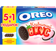 Печенье OREO с какао и начинкой со вкусом клубники, 228г, Россия, 228 г