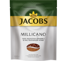 Кофе растворимый JACOBS Millicano, 120г, Россия, 120 г