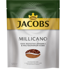 Кофе растворимый JACOBS Millicano, 120г, Россия, 120 г