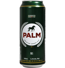 Пиво темное PALM фильтрованное пастеризованное, 5,2%, ж/б, 0.5л, Бельгия, 0.5 L