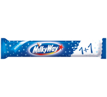 Батончик шоколадный MILKY WAY 1+1 с суфле, 52г, Россия, 52 г