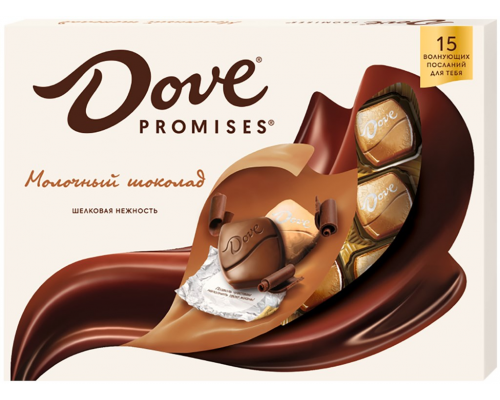 Набор конфет DOVE Promises из молочного шоколада, 120г, Россия, 120 г