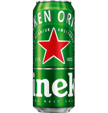 Пиво светлое HEINEKEN фильтрованное пастеризованное, 4,8%, ж/б, 0.43л, Россия, 0.43 L