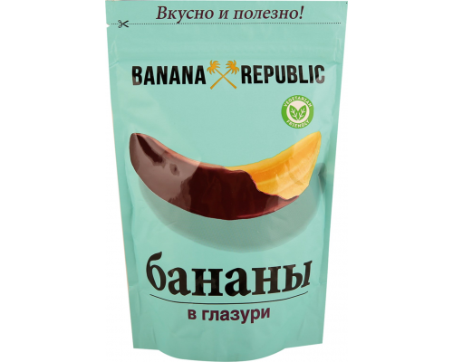 Конфеты BANANA REPUBLIC Банан сушеный в шоколадной глазури, 200г, Россия, 200 г