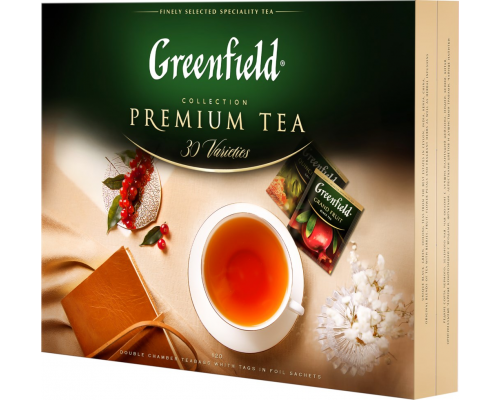 Набор чая и чайных напитков GREENFIELD Premium tea Collection, 120пак, Россия, 120 пак