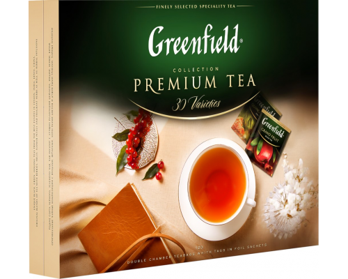 Набор чая и чайных напитков GREENFIELD Premium tea Collection, 120пак, Россия, 120 пак